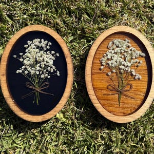 Pressed Floral Wall Art | Framed Pressed Flower | Resin Pressed Flower Frame | Pressed Dried Flower wall decor | Real Flower Art | Resin Art